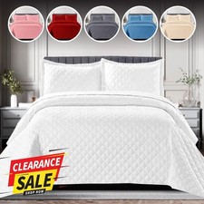 Piece quilted bedspread - quilted, bed