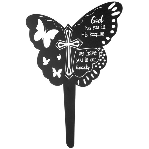 Memorial butterfly stake - memorial,
