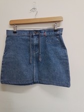Skirt Womens Levis Denim Blue Mini Size 10 // 4823
