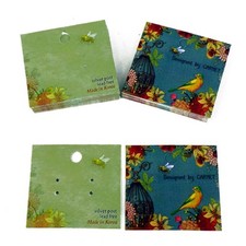50 pcs of - EARRING CARD BIRD