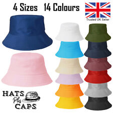 Cotton Bucket Hat Summer Sun Festival Bush Men Woman 4 Sizes Premium Quality