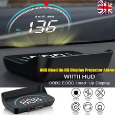 Car HUD Head Up HD Display Over Speed Warning OBD2 Speedometer Projector Alarm
