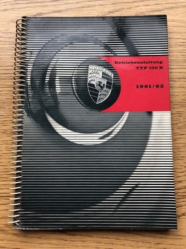 Porsche 356 driver manual - b, driver's