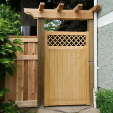 Decorative Wooden Garden Gate Pedestrian Fence Gate Porch Privacy Fence Panel