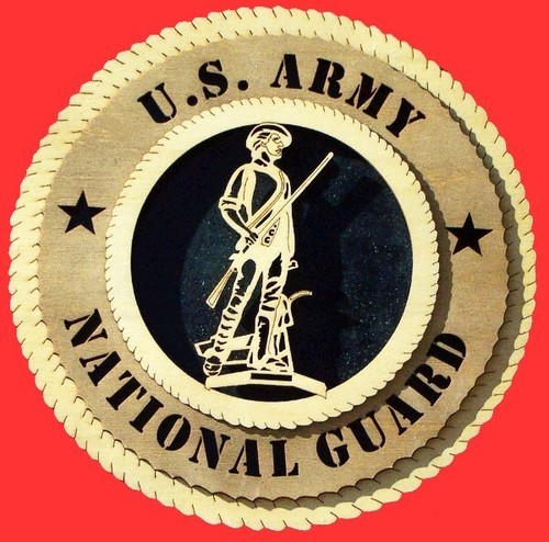 Army national guard plaque - army,
