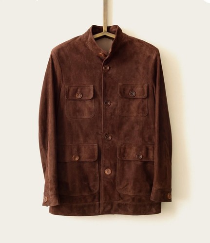 Brown field suede - brown, leather