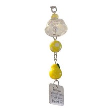 Elegant Wind Chime Pear Phone Charm Handcrafted Gift For Good Luck And Blessings