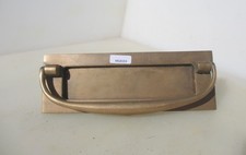 Vintage Brass Letterbox Letter Box Post Slot Letters Bronze Antique Knocker