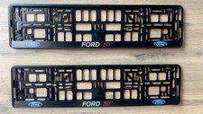 New x2 Ford ST  Gel domed Car Number Plate Surround Holder Frame *Authentic*