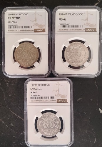 Mexico centavos lot - 3x,