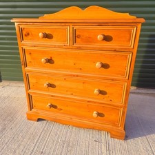 Vintage Retro Solid Pine Chest