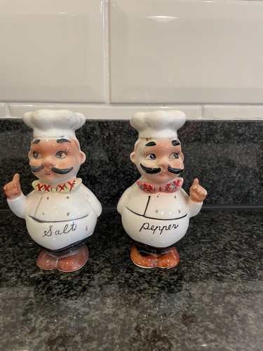 Vintage pair chefs - vintage, novelty