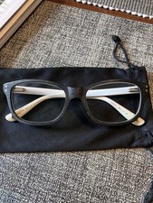 QUICKSILVER eyeglasses  Matte Black &  White Square glasses frames
