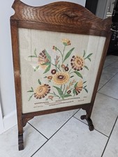 Vintage Wooden Fire Screen
