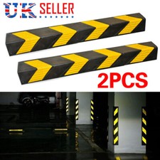 2PCS Wall Edge Protector Guard Car Door Parking Bumper Garage Reflective Rubber