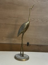 Vintage brass bird sculpture - brass,