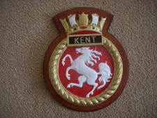 Royal Navy HMS Kent ships crest