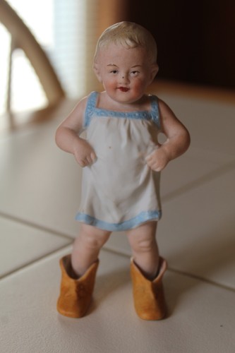 Vtg bisque standing - vtg, 5"