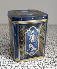 Vintage Retro Kitsch Blue Gold