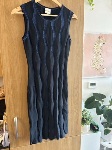 Reiss black blue glitter - black,