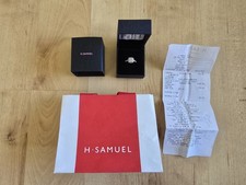 H.Samuel 9ct White Gold Square