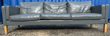 Danish leather sofa vintage - leather,