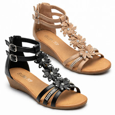 Womens Low Wedge Heel