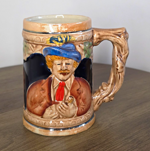 Vintage ceramic beer stein - vintage,