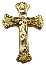 Crucifix Catholic Pin Badge