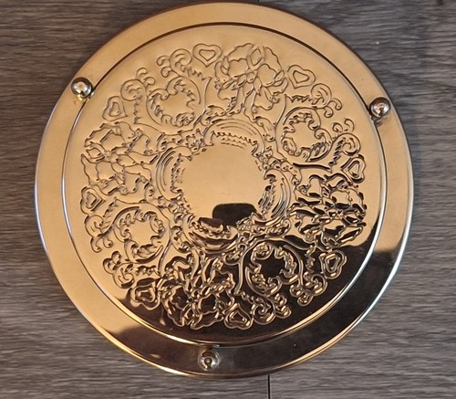 Vintage silver plated coaster - vintage,