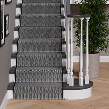 Stair Carpet Grey and Black