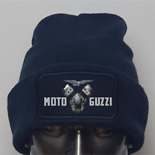 Moto Guzzi Motorcycle V-Twin Engine Image Biker Premium Quality Beanie Hat