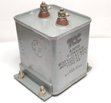 4uF 500V DC PIO capacitor ESR ≤ 2Ω TCC 4 mfd Military Tube Valve Amp Klangfilm