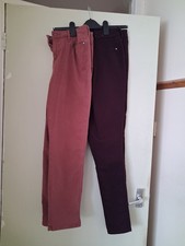 Jeans Bundle From Florence and Fred At Tesco Size 12 Used Plum/Dusky Pink