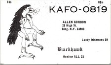 Qsl radio postcard - qsl,