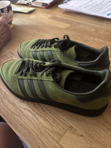 Adidas green suede - green,