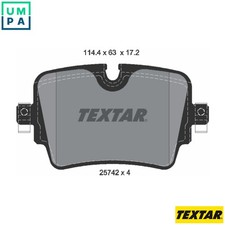 BRAKE PAD SET DISC BRAKE 2574201 FOR JAGUAR PT204 2.0L 4cyl F-TYPE Convertible