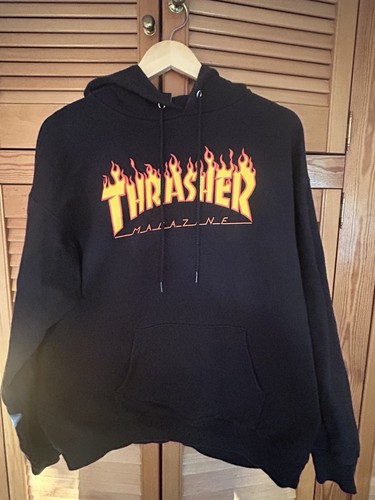 Thrasher black flame - black,