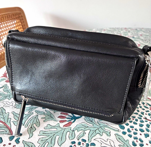 Whistles black leather - black,