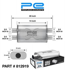 Universal Exhaust 2.5 inch 5 x
