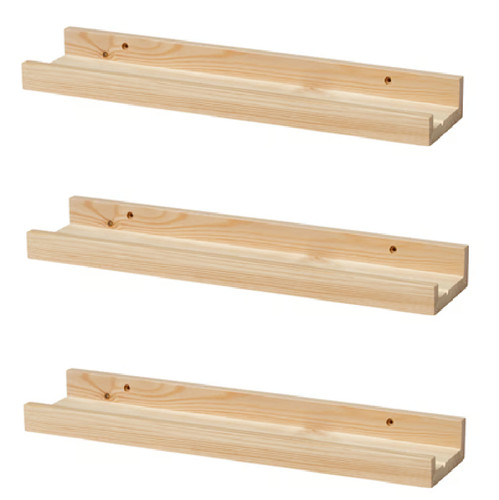 Set floating wall shelves - set, 3
