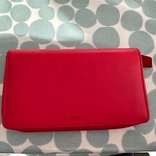 Filofax Saffiano Personal Compact Zip Organizer Poppy (Red) Wallet Clutch