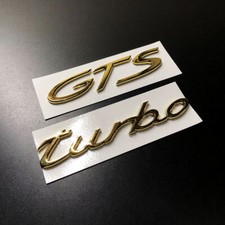 Gold Turbo GTS Racing Badge