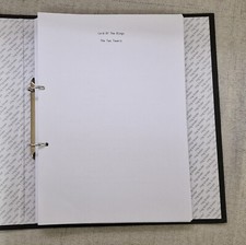 Lord Of The Rings - The Two Towers movie script.