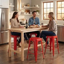 Red Gloss Bistro Set Of 4 30"