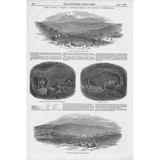 AUSTRALIA The Burra Burra Copper Mine - Antique Print 1848