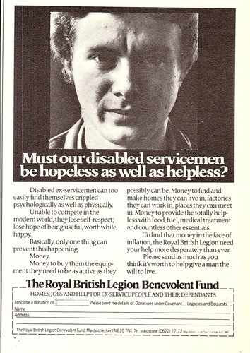 1970s charity appeal advert - charity,