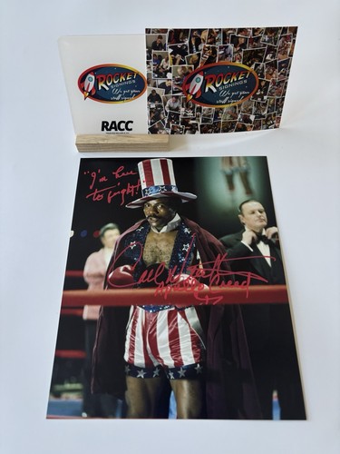 Carl weathers person - weathers, signed