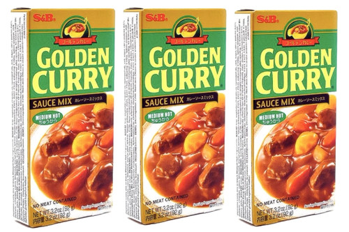 Golden curry medium hot - s&b,