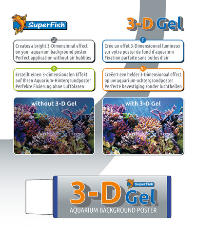 Superfish poster gel aquarium - gel,